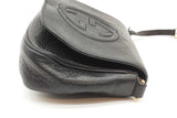 Gucci Black Leather Soho Flap Chain Crossbody Bag Eb0226orxde