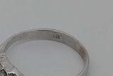 0.54cttw Diamond Ring In 18k White Gold 2.4 Grams Size 4.25 Eb1026orxsa