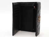 Chanel Leather Flap Wallet Black Aa0926przsa