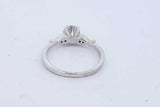 0.81cttw Diamond Ring In 14k White Gold 2.8 Grams Size 7 Eb1025exzde