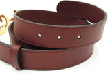 Gucci Interlocking G Horsebit Belt In Burgundy Leather Size 100|40 Fw1225lxzdu
