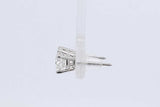 1.2cttw Diamond Stud Screwback Earrings In 14k White Gold 0.8 Grams Eb0626erxdu