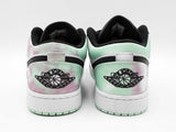 Nike Air Jordan 1 Se Low Top Sneakers - Black, White,  Pastel Tie Dye Size 12.5 Fw0426wrdu