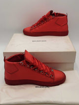 Balenciaga Red Arena Hightop Sneakers Size 42