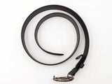 Gucci Interlocking G Buckle & Black Gg Supreme Coated Canvas Belt Fw0725ozxdu