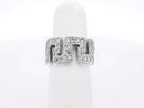 4.32 Cttw Diamond & Platinum Greek Key Eternity Band 14.6 Grams Size 5 Fw0625rzxdu
