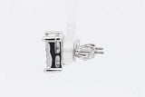 0.5cttw Diamond Stud Screwback Earrings In 14k White Gold 3.8 Grams Eb0826osxsa