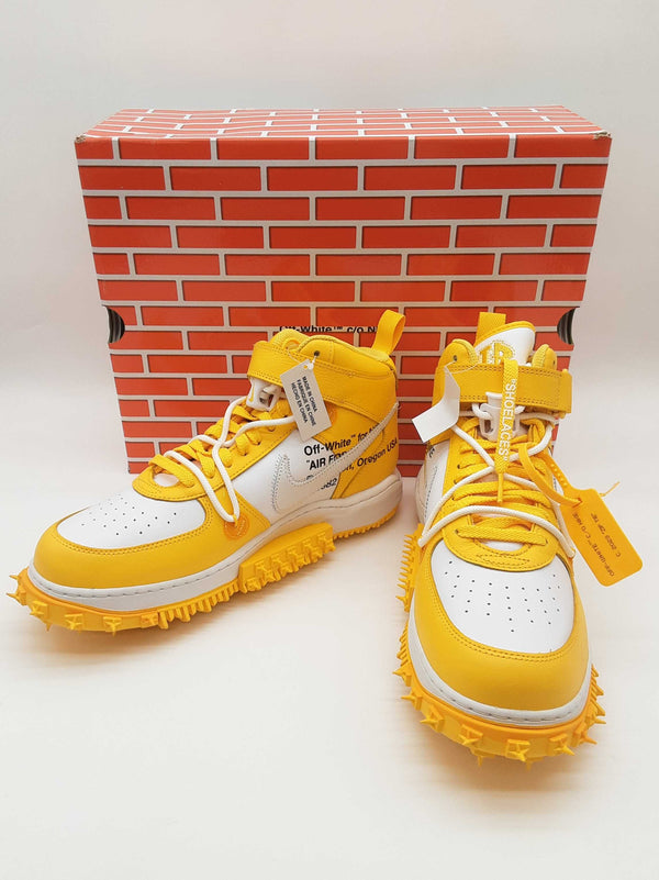 Nike X Off- White Dr0500-101 Air Force 1 Yellow Shoes Size Us 11.5 Do0525lcxde