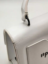 Off White Jitney 1.4 Top Handle Bag In White Eb0425opxsa