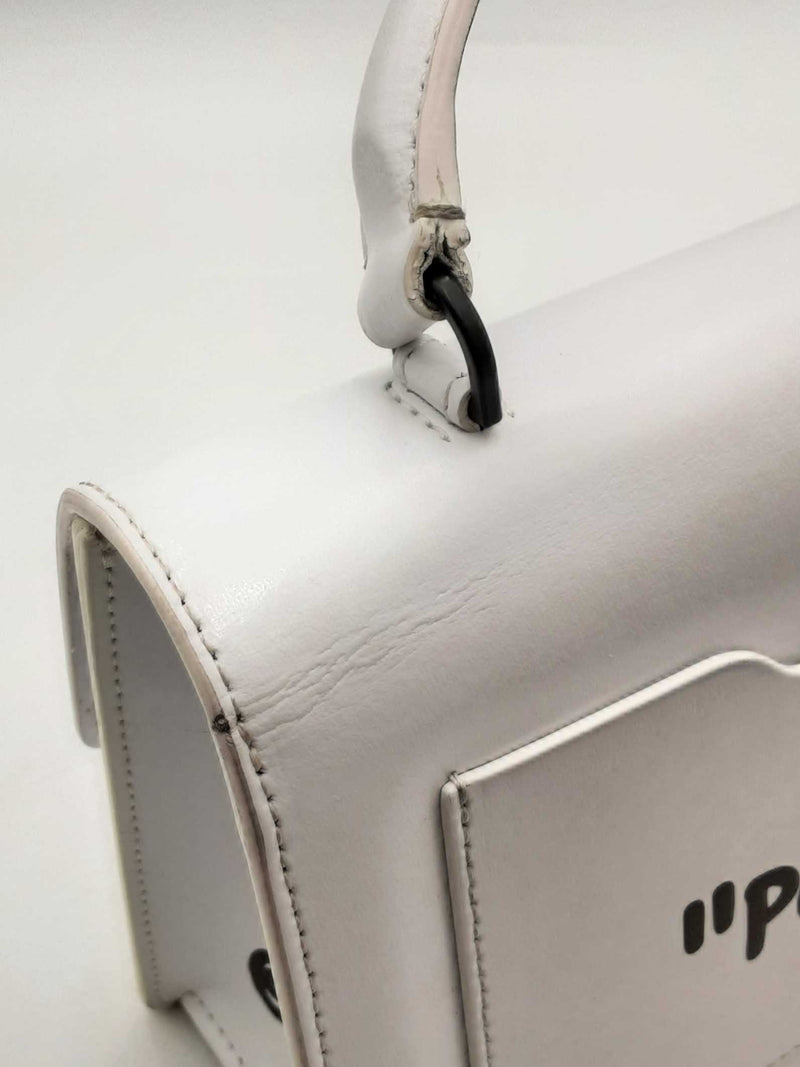 Off White Jitney 1.4 Top Handle Bag In White Eb0425opxsa
