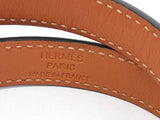 Hermes Kelly Double Tour Black Leather Bracelet Eb0426lxzsa