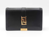 Versace Greca Goddess Mini Bag In Black Leather Fw0526crzdu