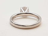 1.00 Carat Diamond 14k White Gold 2.9g Solitaire Ring Size 4.5 Do0325lpxzde