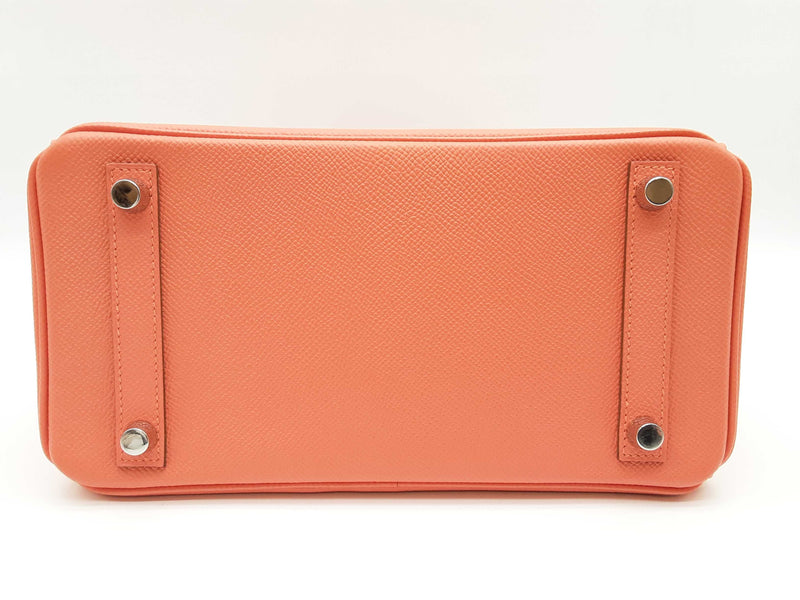 Hermes Birkin 25 Flamingo Pink Epsom Palladium Hardware Handbag Do0625lprxzde