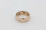 0.32cttw Diamond Band Ring In 18k Yellow Gold 11 Grams Size 7.25 Eb1026srxsa