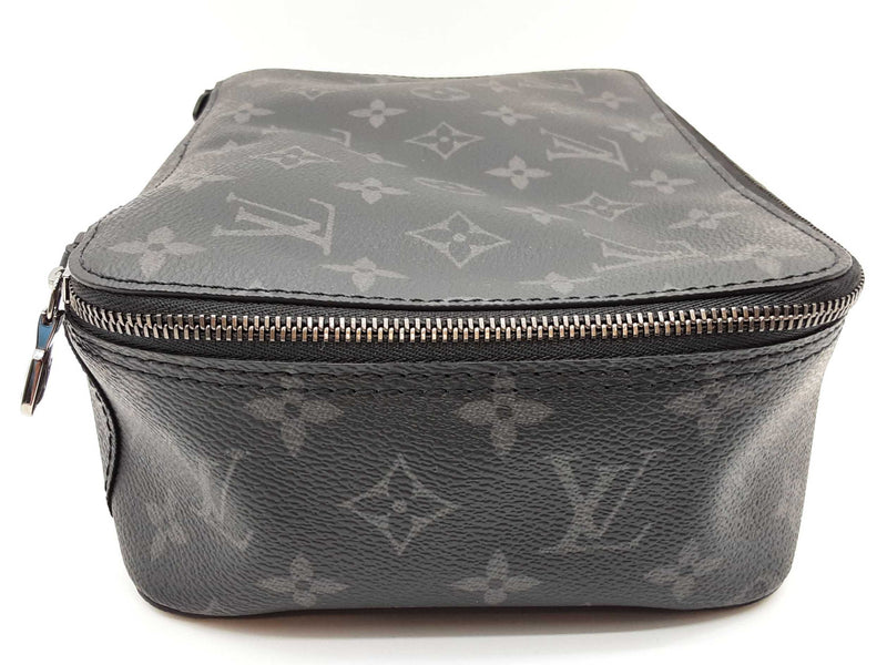 Louis Vuitton Black Graphite Monogram Coated Canvas Cosmetic Bag Do1125oxzde