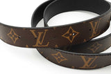 Louis Vuitton Monogram Reversible Belt With Lv Gold Tone Buckle Eb1125lordu