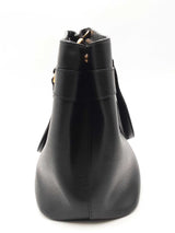 Gucci Bright Bit Convertible Black Leather Tote Bag Eb0126wxzsa