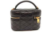 Yves Saint Laurent Quilted Black Leather Gaby Mini Vanity Case Eb1225exzde