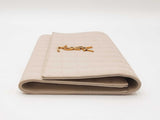 Yves Saint Laurent Cassandre Pouch In Ecru Matelassé Carré Lambskin Fw0926wzxdu