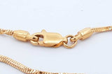 21k Yellow Gold Chain & Filigree Heart Pendant 18.3 Grams 24 Inch Eb0626oorxde