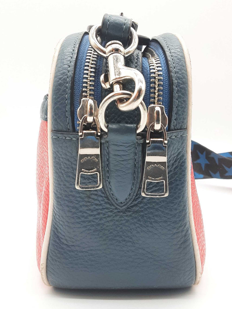 Coach X Marvel Spiderman Jes Red Blue Leather Crossbody Bag Do0625ixde