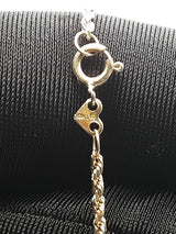 14k Yellow Gold Rope Chain Necklace 1.7 Grams 18 Inch Fw0826llzdu