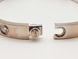 Cartier Love Bangle Diamonds 18k White Gold 27.9g Bracelet Size 15 Do1024crxzde
