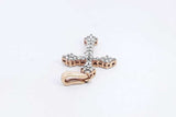 Approx. 0.24ctw Diamond Cross Pendant In 10k Yellow Gold 1.1 Grams Eb1124prsa