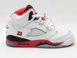Jordan 5 Retro Og Fire Red Hq7980-101 Shoes Size 5.5 Y Aa0626izsa