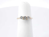 0.30 Cttw Diamond & 18k Yellow Gold Three Stone Ring 2.2g Size 4.5 Fw0926opxdu