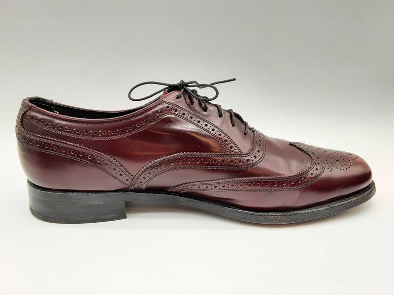 Florsheim Royal Imperial Wingtip Red Leather Dress Shoes Size 11.5 M Do0724rxde