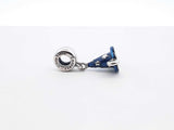 Pandora Sorceror Mickey Hat Charm In Sterling Silver & Enamel 3.6 Gram Fw0625wdu