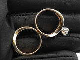 0.88 Cttw Diamond & 14k Yellow Gold Engagement Set 7.6 Grams Size 7 Fw0826sxzd7