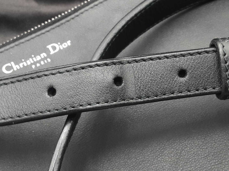 Christian Dior Diorissmo Black Leather Tote Bag Eb0425rxzsa