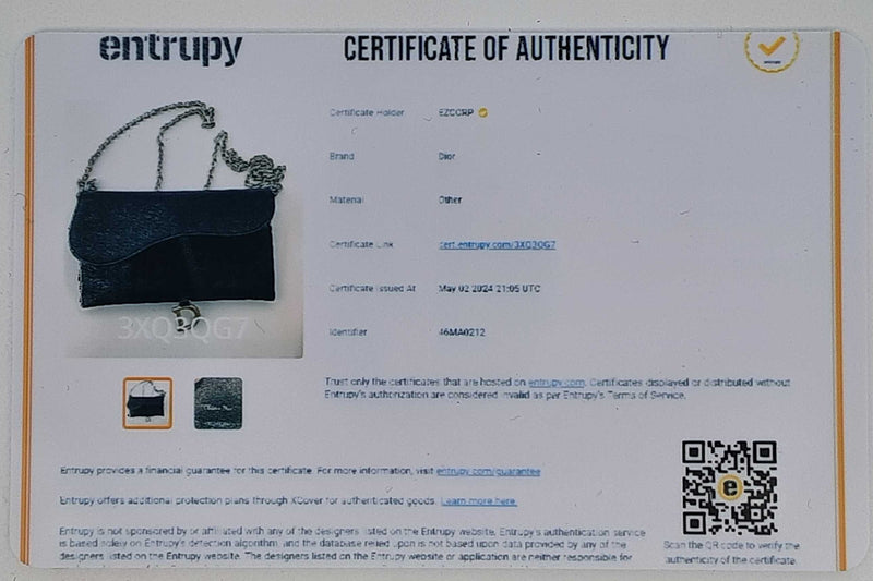 Christian Dior Saddle Wallet With Chain In Black Leather Fw1025pzxdu