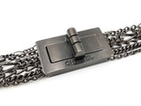 Chanel Turnlock Multi Strand Chain Belt In Black Metal Finish Fw0926wrzdu