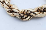 10k Yellow Gold Hollow Rope Chain Necklace 18.3 Grams Eb0426lxrxde