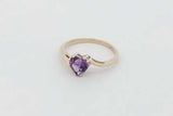 10k Yellow Gold Purple Gemstone Ring 1.6 Grams Size 6 Eb0926ixsa