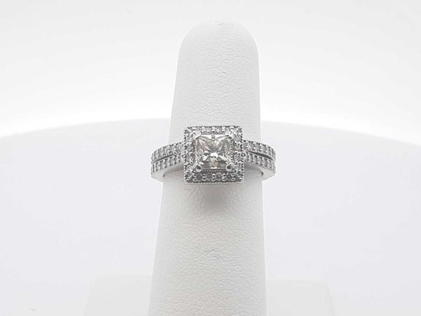 1.10ctw 14k White Gold 6.1 Grams Ring Size 6 Sd0525srzsa