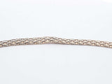 14k Yellow Gold Basket Weave Link Necklace 30.1 Grams 17 Inch Fw0326leordu