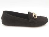 Salvatore Ferragamo Black Suede Loafers Size Us 7c Do0525