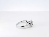0.93 Cttw Princess Cut Diamond & 14k White Gold Double Halo Ring 4.3 Grams Size 6.5 Fw0626pzxdu
