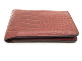 Louis Vuitton Red Crocodile Leather Bifold Wallet Do0926ixzde