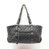 Chanel Lady Braid Tote Bag In Black Aged Calfskin Fw0425cxzdu