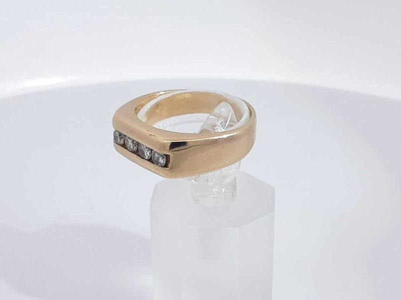 0.28 Cttw Diamond 14k Yellow Gold Ring 6.1 Grams Size 7 Aa1025oirsa