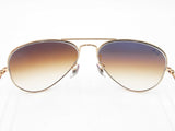 Ray-ban Aviator Large Gold-tone Sunglasses With Brown Gradient Lenses Fw0626rzdu