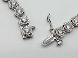 9.68 Cttw Lab Grown Diamonds 0.925 Silver 22.0g Chain 17.75 In Do0725lorxde