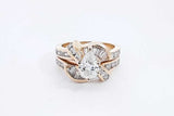 1.5ctw Diamond Ring In 14k Yellow Gold 6.3 Grams Size 4.5 Eb0225exzsa