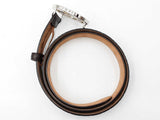 Gucci Guccissima 40mm Dark Brown Leather Belt & Gg Buckle Size 40 Fw0326llrdu